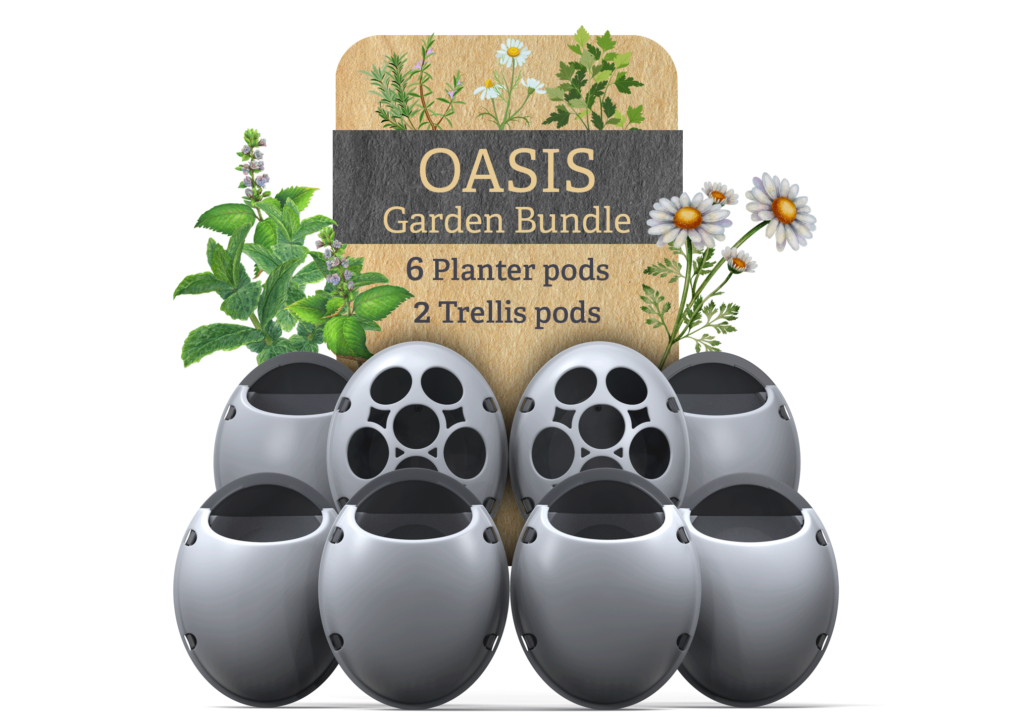 Oasis Garden Bundle (Stone Gray)