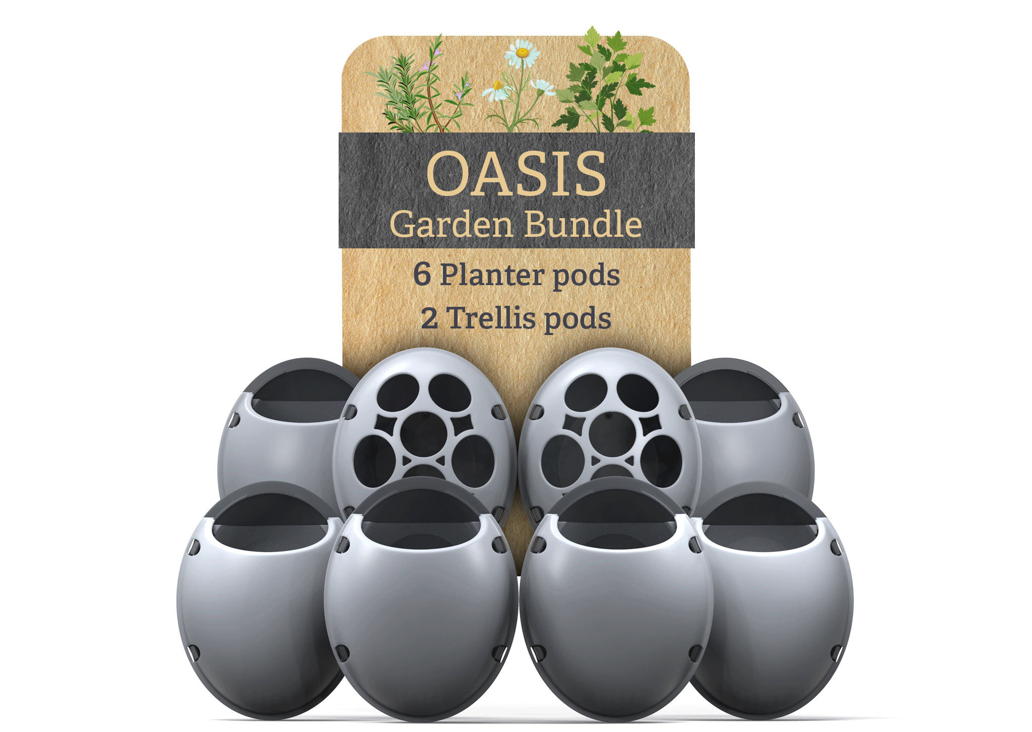 Oasis Garden Bundle (Stone Gray)